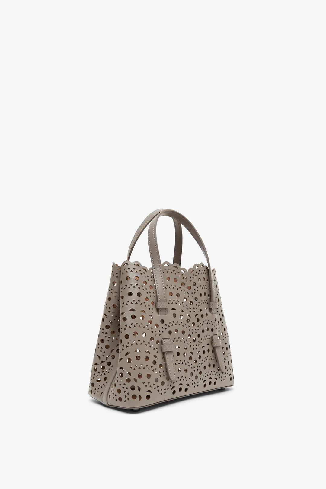 【PORTERNA】Luna net tote bag Alaïa | Mina 20 taupe leather tote bag | Savannahs
