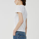 Embroidered logo fitted t-shirt