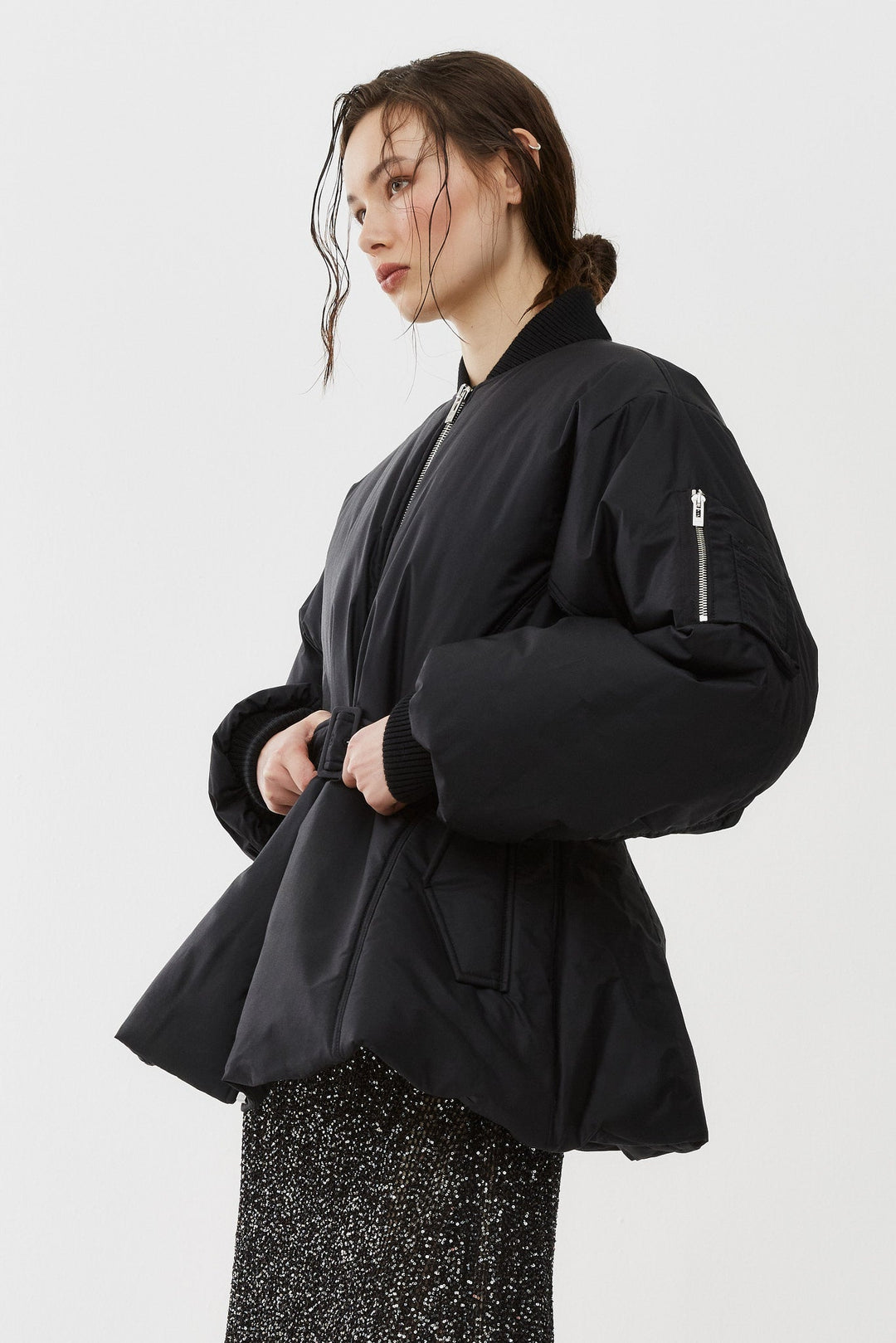Alaïa | Belted black bomber jacket | Savannahs Alaïa | Belted black bomber jacket | Savannahs