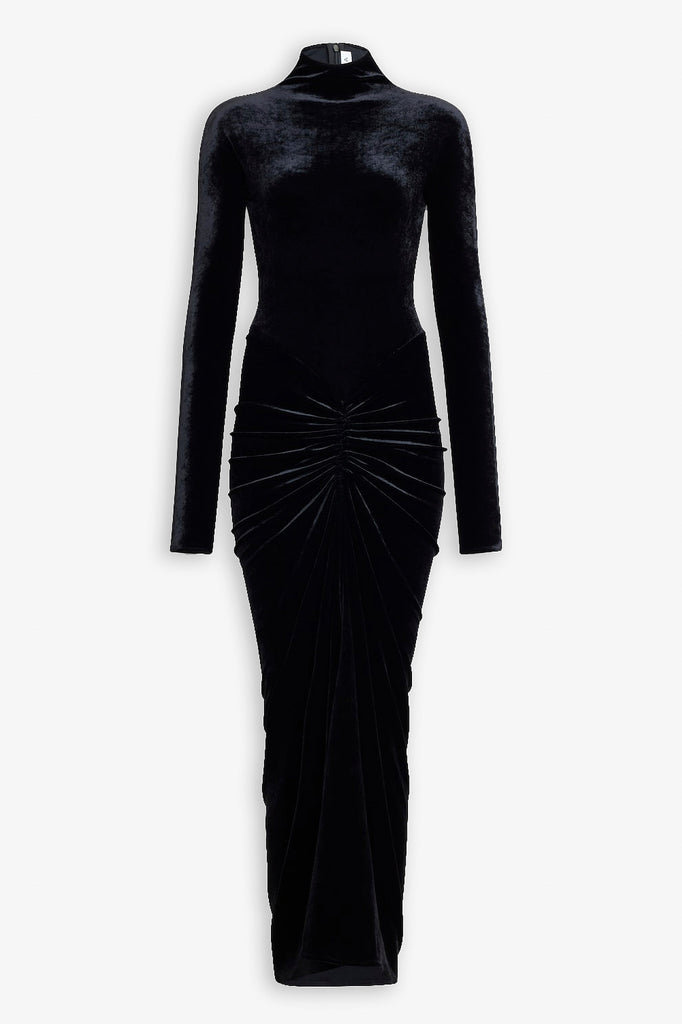 Alaïa | Draped black long dress | Savannahs