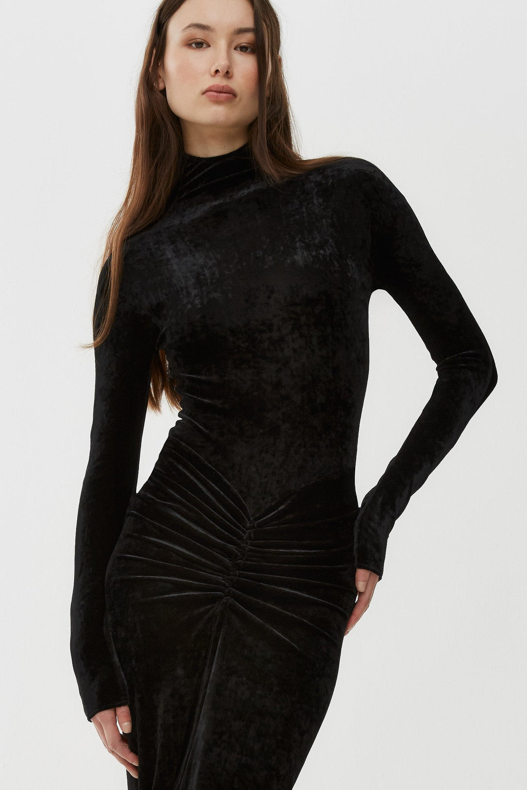 AA26311R-Alaia-Draped-black-