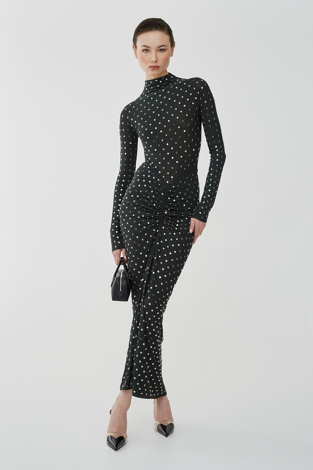 Alaïa | Embellished green jersey dress | Savannahs