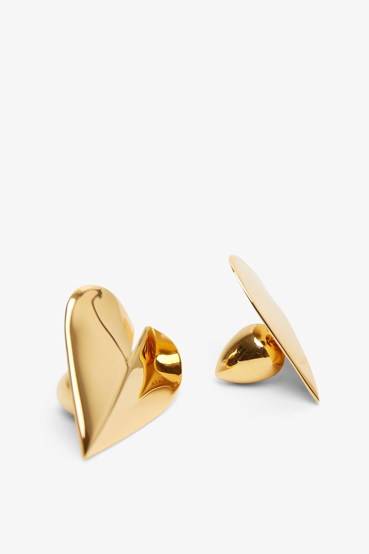 Alaïa Le Cour S Gold Earrings
