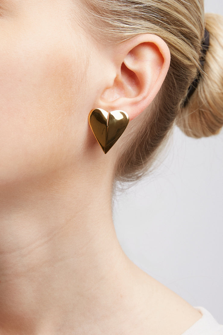 Le Coeur mini torn earrings