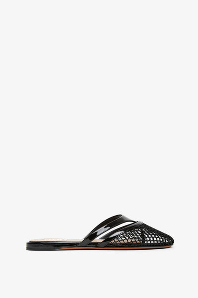 Alaïa | Infradito flat black mules | Savannahs
