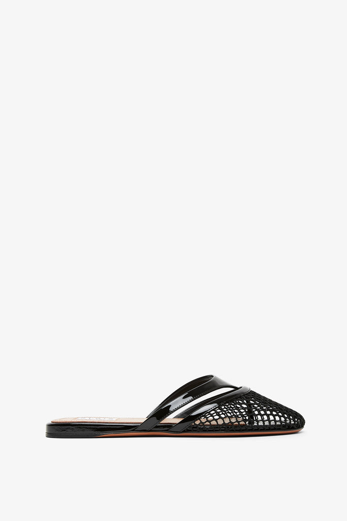 Alaïa | Infradito flat black mules | Savannahs