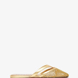 Infradito flat gold mules