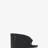 Cube thong satin mules