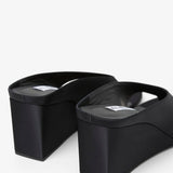 Cube thong satin mules