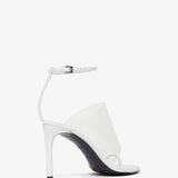 White 90 calfskin sandals