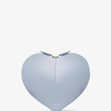 Le Coeur light blue leather crossbody bag
