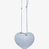 Le Coeur light blue leather crossbody bag