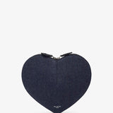 Le Coeur blue denim crossbody bag