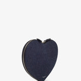 Le Coeur blue denim crossbody bag