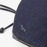 Le Coeur blue denim crossbody bag