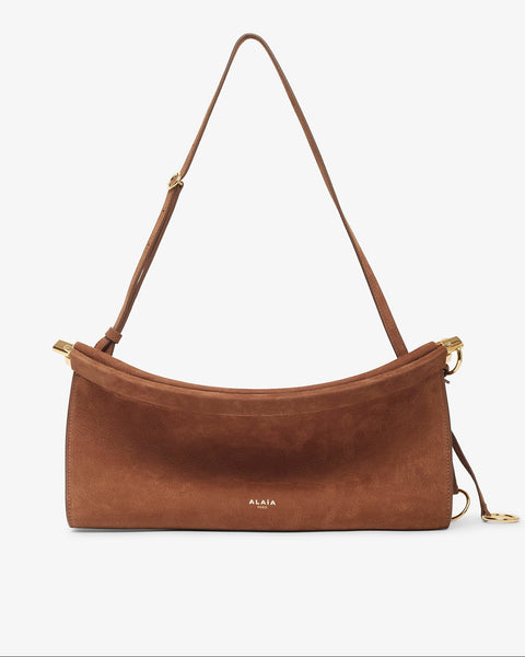 Alaïa | Le Click EW Medium brown nubuck leather bag | Savannahs