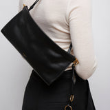 Le Click east west medium black bag