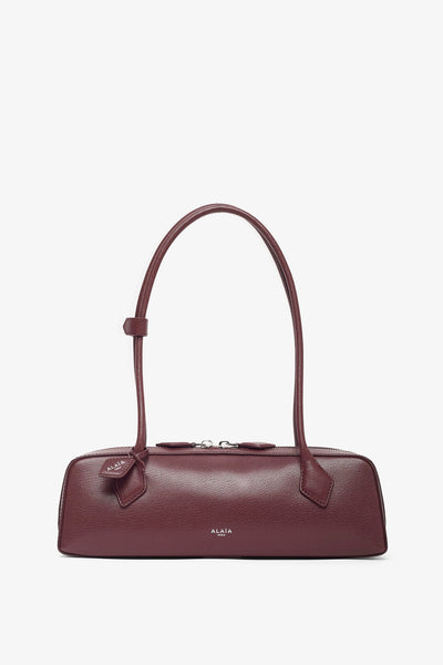 Le Teckel medium dark red leather bag