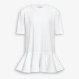 Peplum white T-shirt