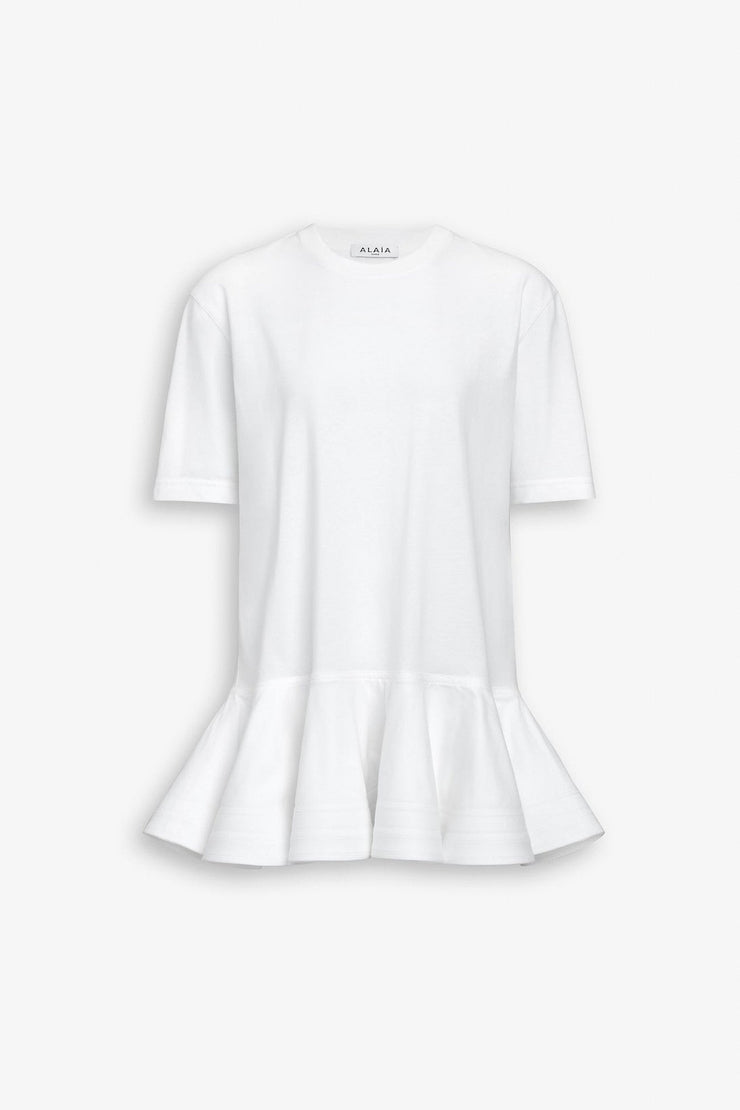 Peplum white T-shirt