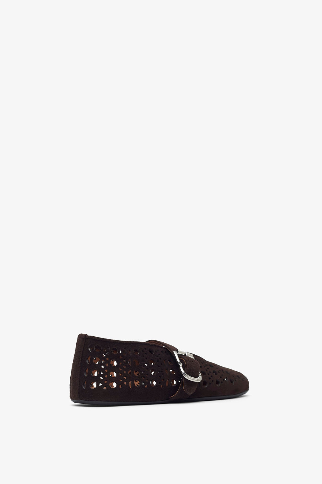 関税込♭*ALAIA*VIENNE スエード フラット バレエシューズ ALAÏA DARK BROWN BALLET FLATS VIENNE IN SUEDE |ALAÏA US