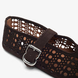 Vienne brown suede ballet flats