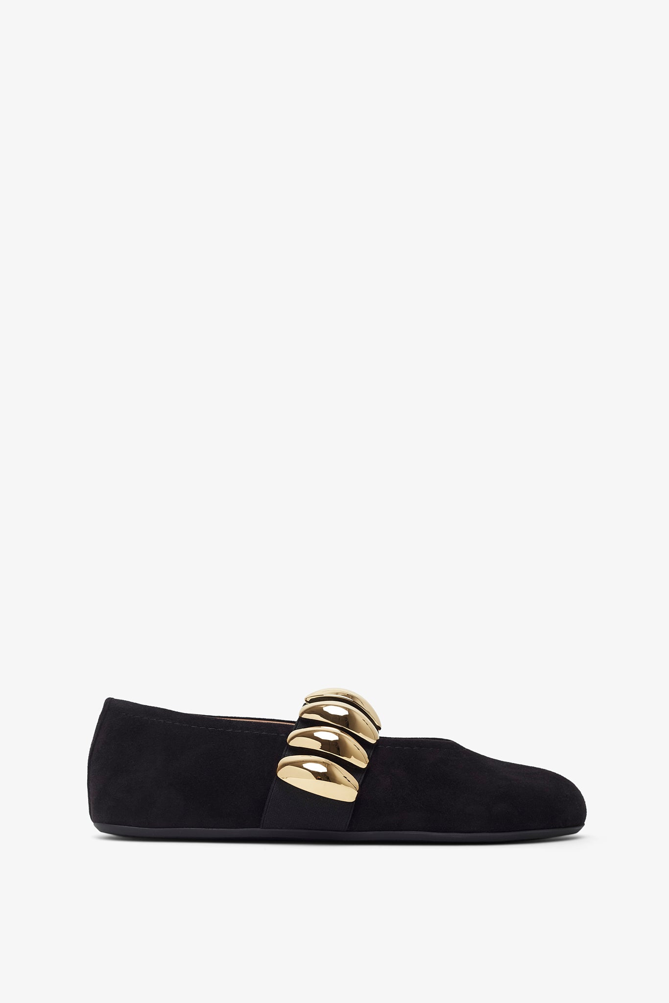 Alaïa | Black jewel ballet flats | Savannahs
