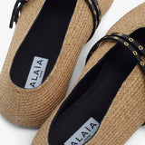 Paper straw nature ballet flats