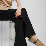 Paper straw nature ballet flats