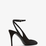 Decollete 90 black slingbacks