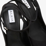 Decollete 90 black slingbacks