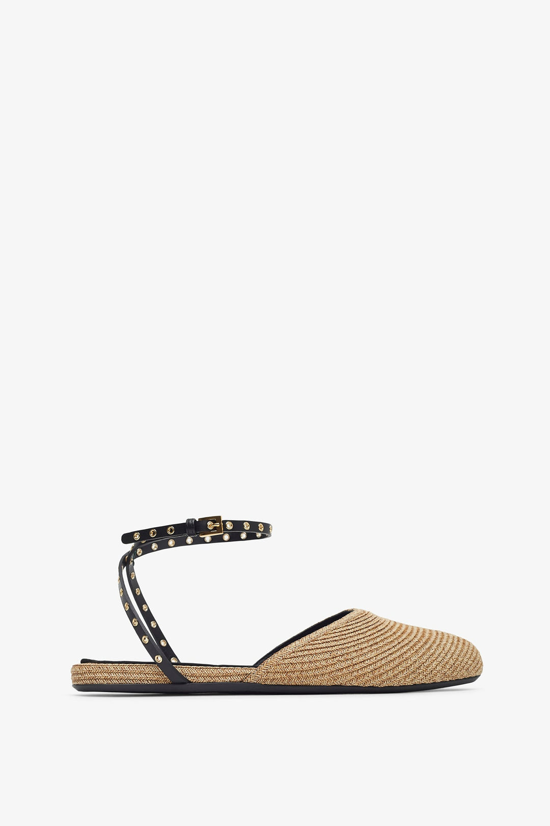 Alaïa | Paper straw nature flat sandals | Savannahs