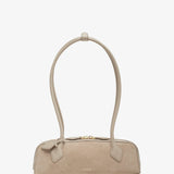 Le Teckel small greige bag