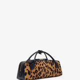 Le Teckel leopard brown clutch