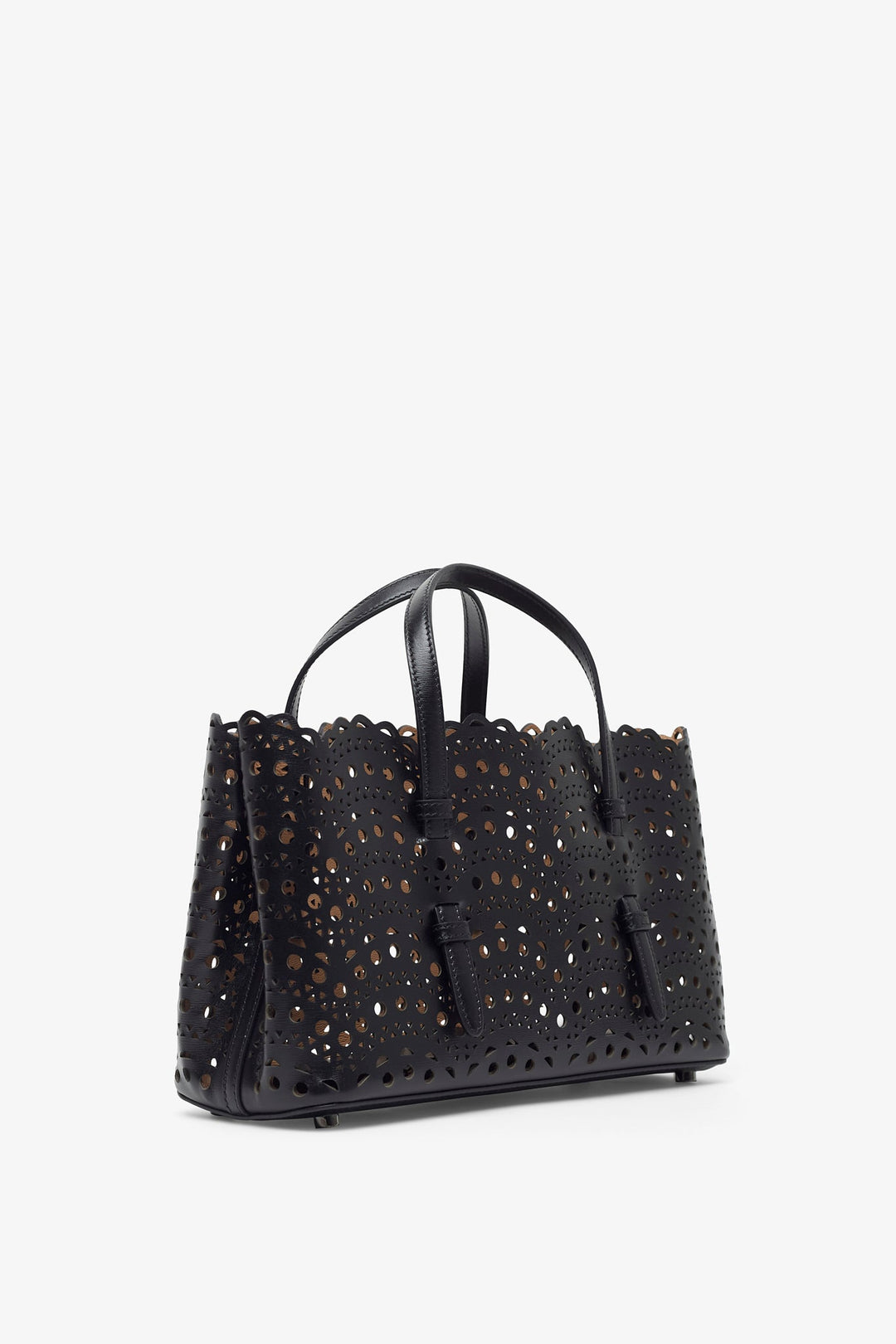 Alaïa | Mina 25 EW vienne vague black tote bag | Savannahs