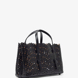 Mina 25 EW vienne vague black tote bag