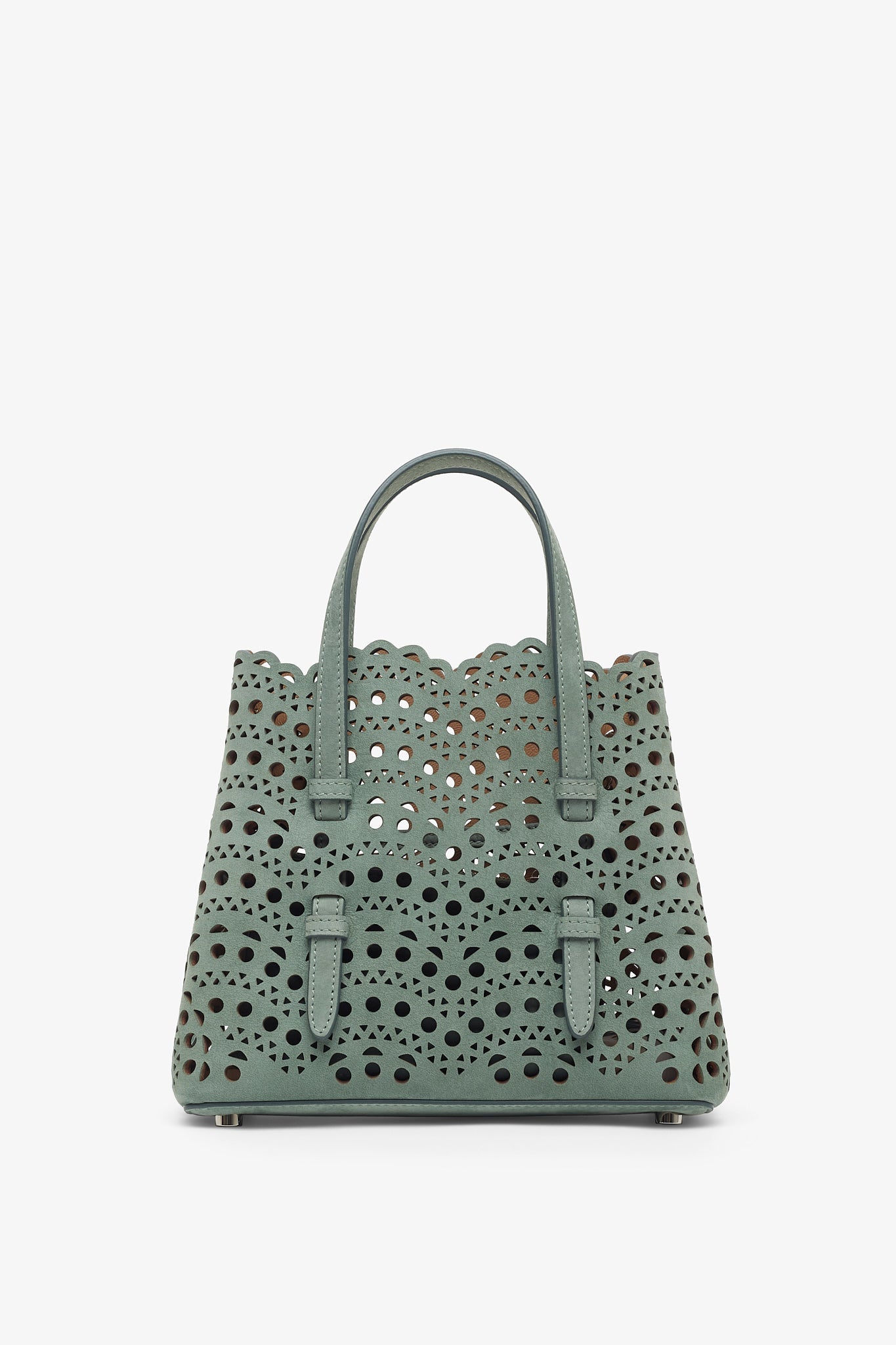 上品な存在感☆ ALAIA Mina 20 vienne vague green tote bag AA27220B-Alaia-Mina-20-vienne-