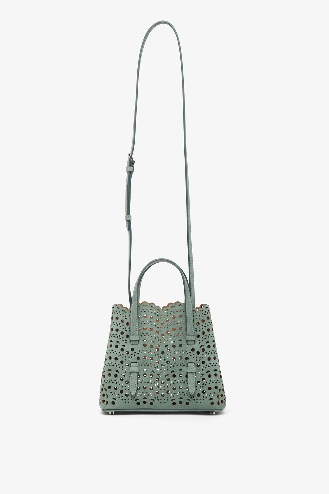 Alaïa | Mina 20 vienne vague green tote bag | Savannahs
