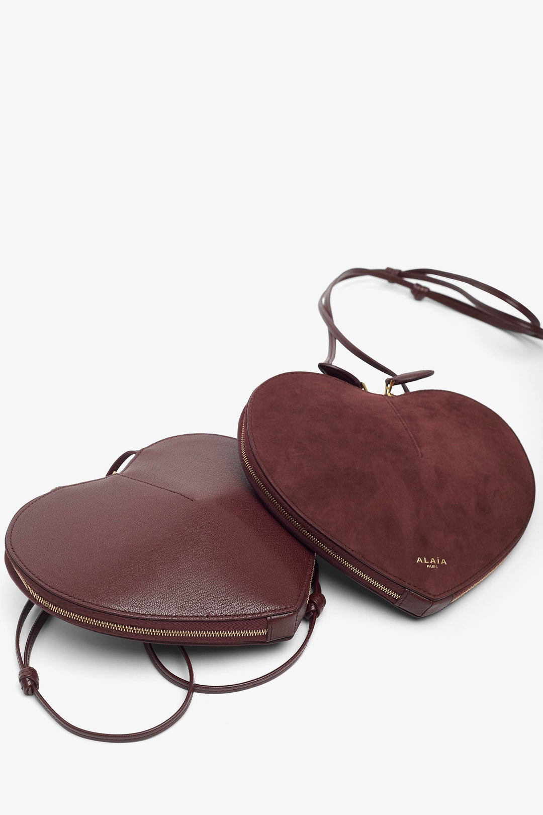 可愛い★ ALAIA Le Coeur dark red crossbody bag Alaïa | Le Coeur dark red leather crossbody bag | Savannahs