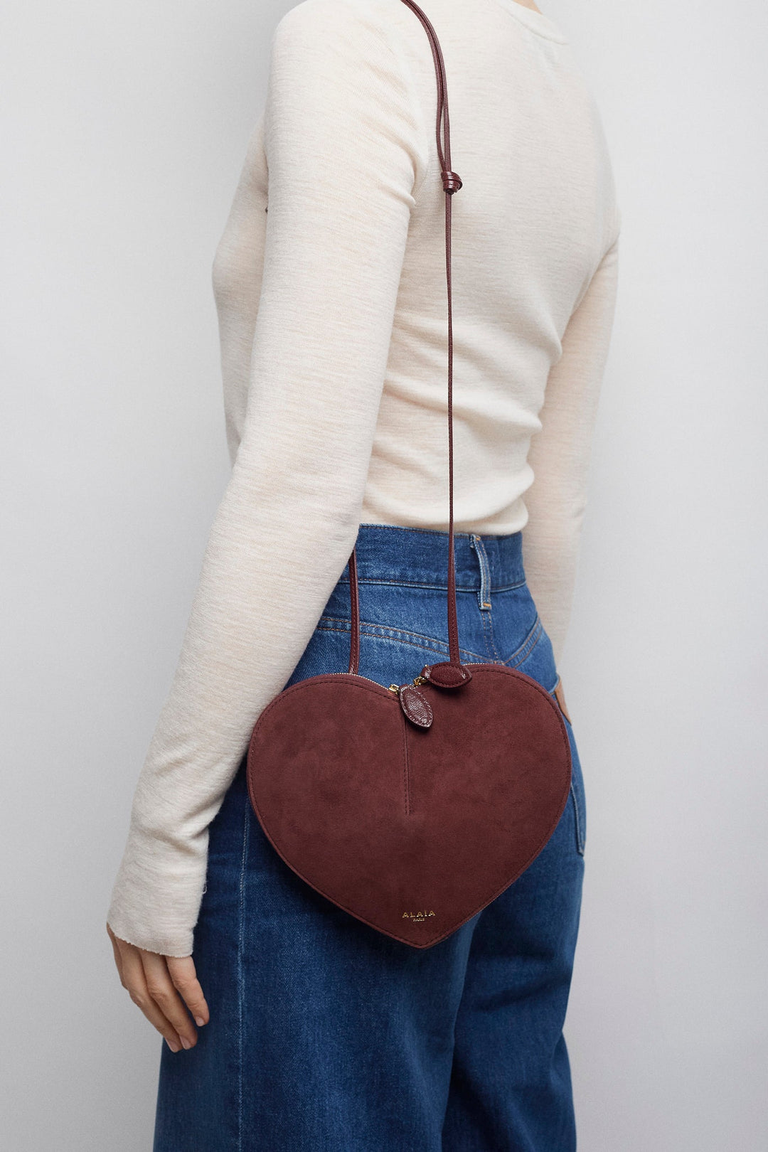 Alaïa | Le Coeur dark red crossbody bag | Savannahs