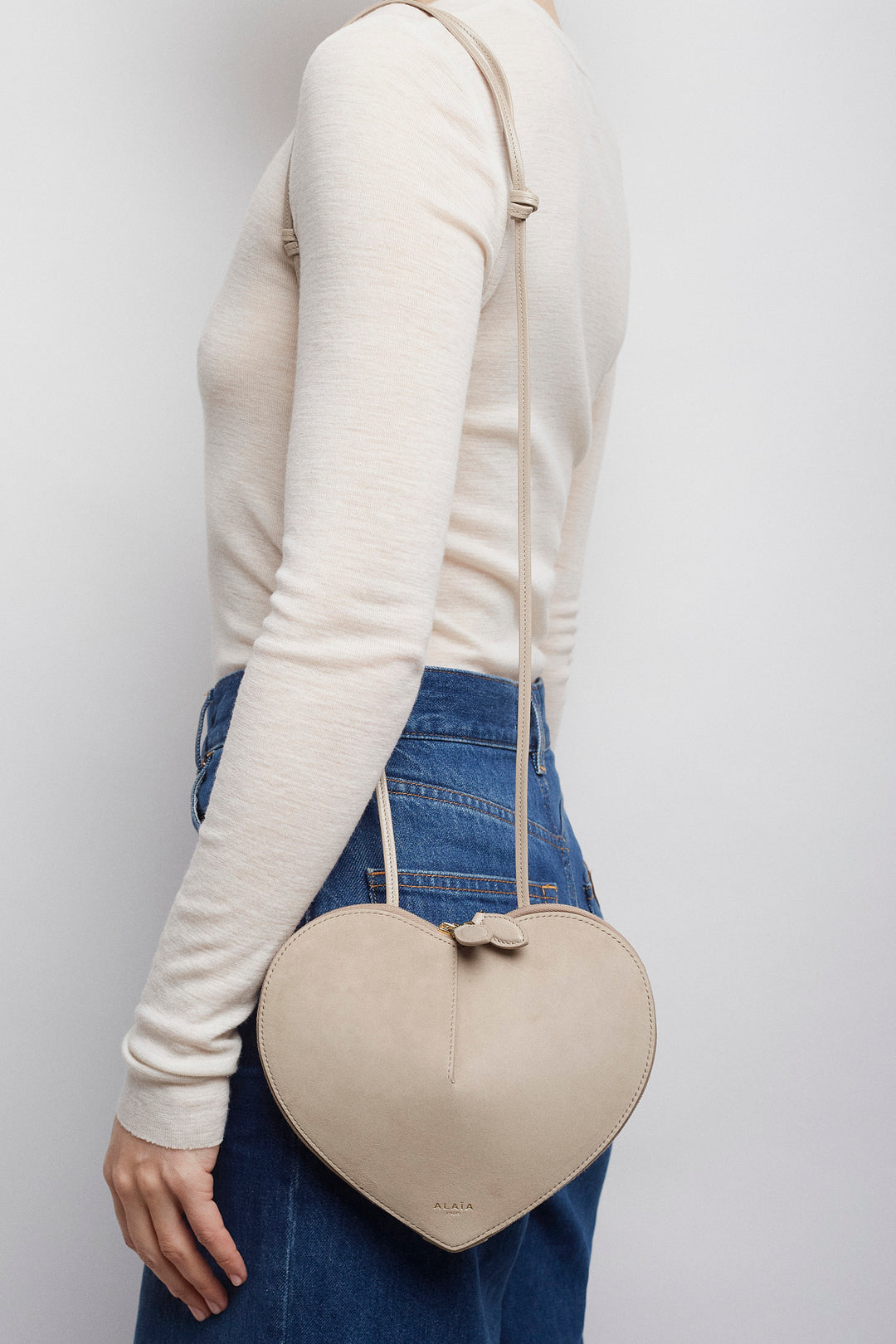 Alaïa | Le Coeur greige crossbody bag | Savannahs