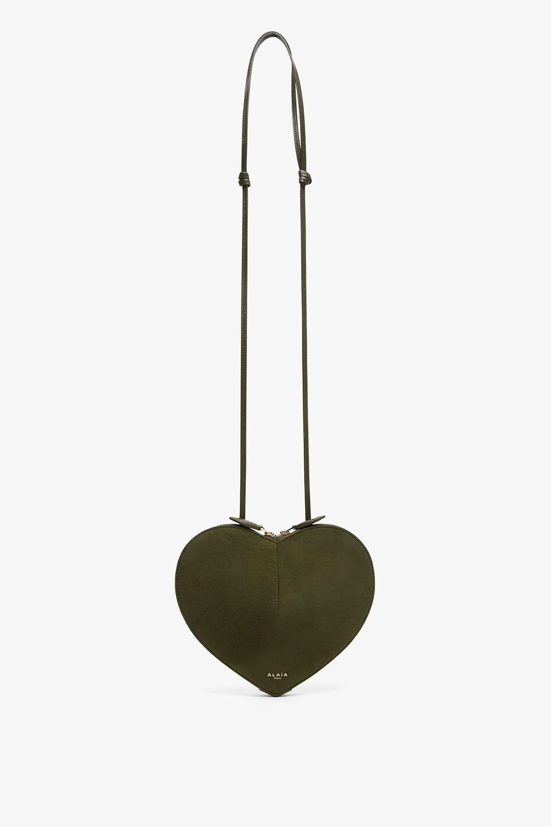 ALAIA｜Le Coeur レザー バイマテリアルバッグ Dark Green Alaïa | Le Coeur dark green crossbody bag | Savannahs