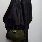 Le Coeur dark green crossbody bag