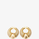 Spiral gold small hoop earrings