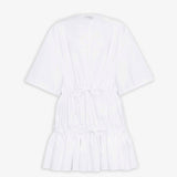 Cotton poplin white dress