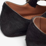 Criss cross brown ballet flats