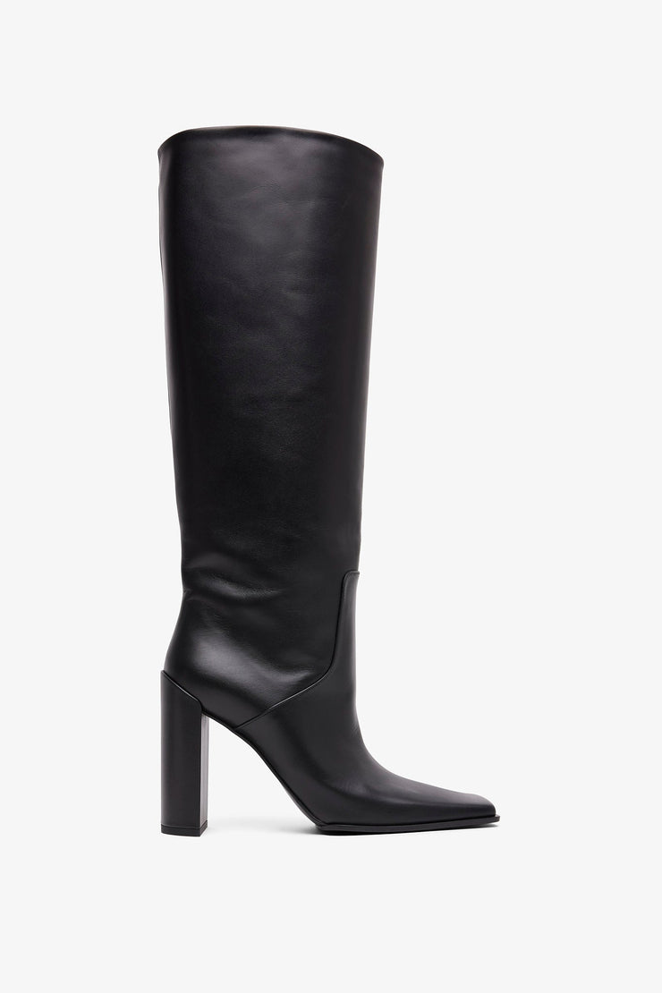 Square 90 black high boots