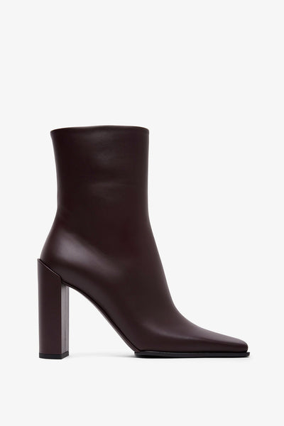 Square 90 brown ankle boots