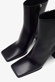 Square 90 black ankle boots