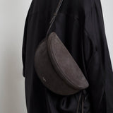 Hip east west grey nubuck bag